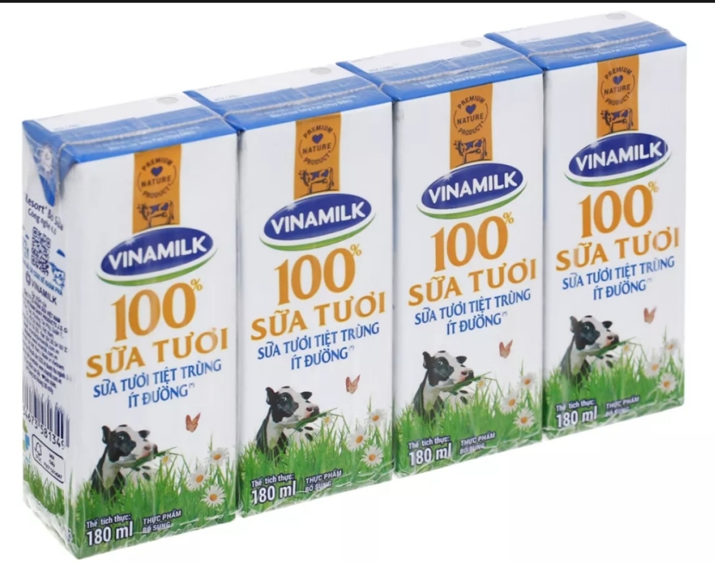 (HCM) LỐC 4 HỘP SỮA VINAMILK 180ML