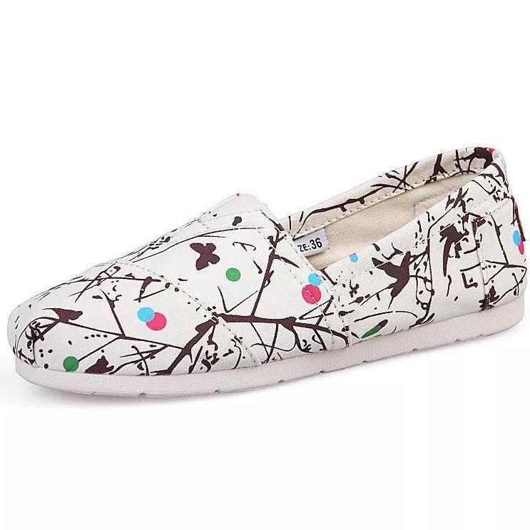 [HCM]Giày toms chấm bi TRẮNG 2019