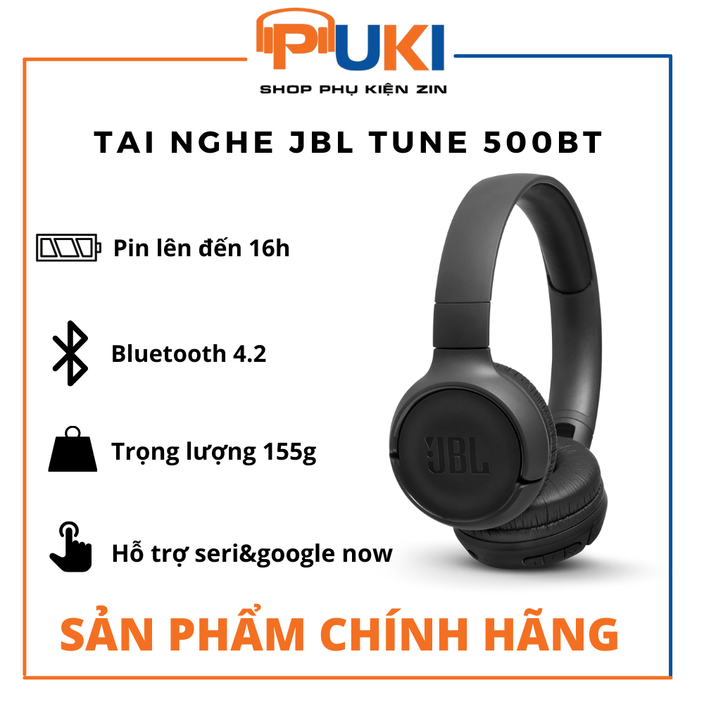 Tai Nghe Chụp Tai Bluetooth JBL TUNE 500BT - T500BT tai nghe không dây