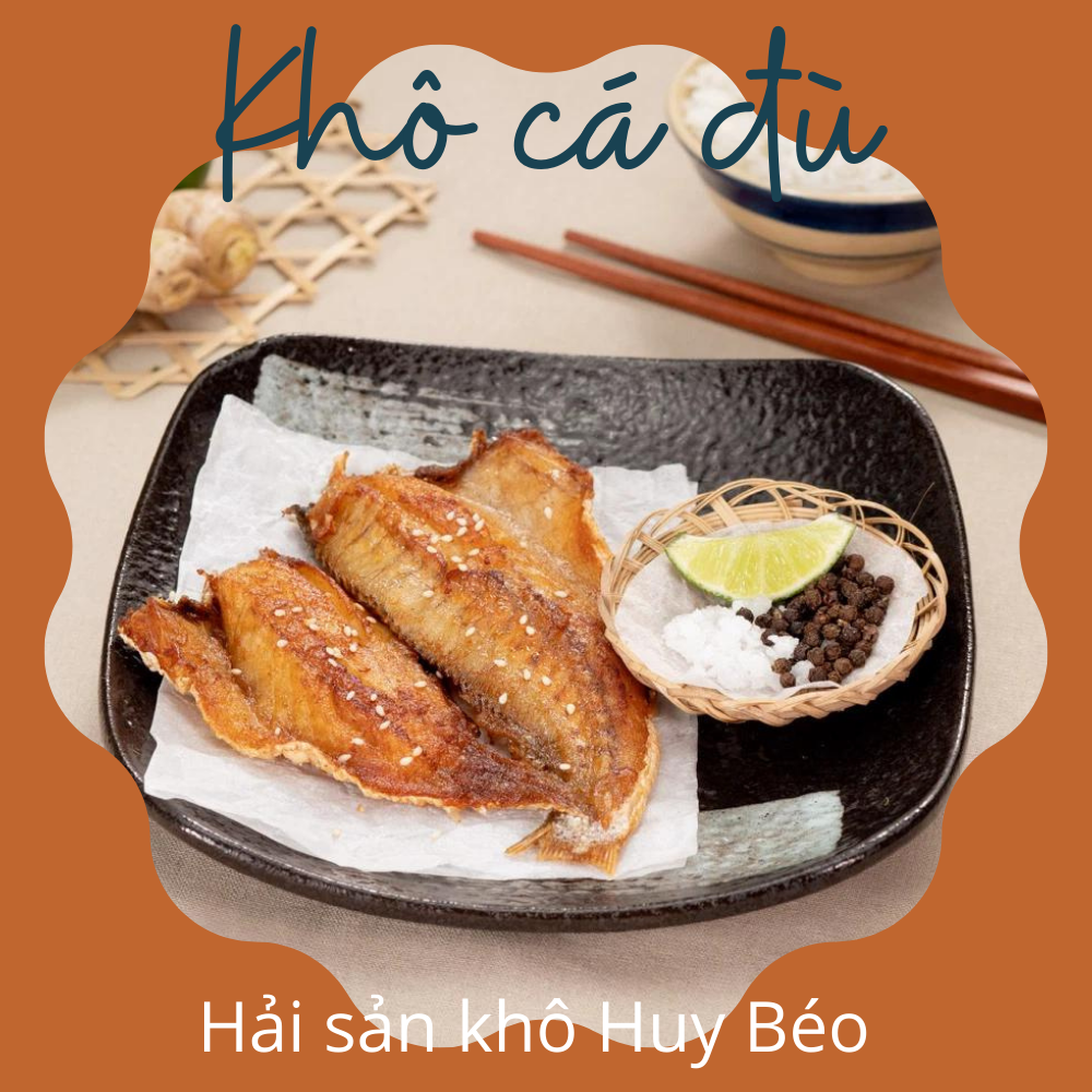 khô cá đù size nhỏ tự nhiên đặc sản cần giờ