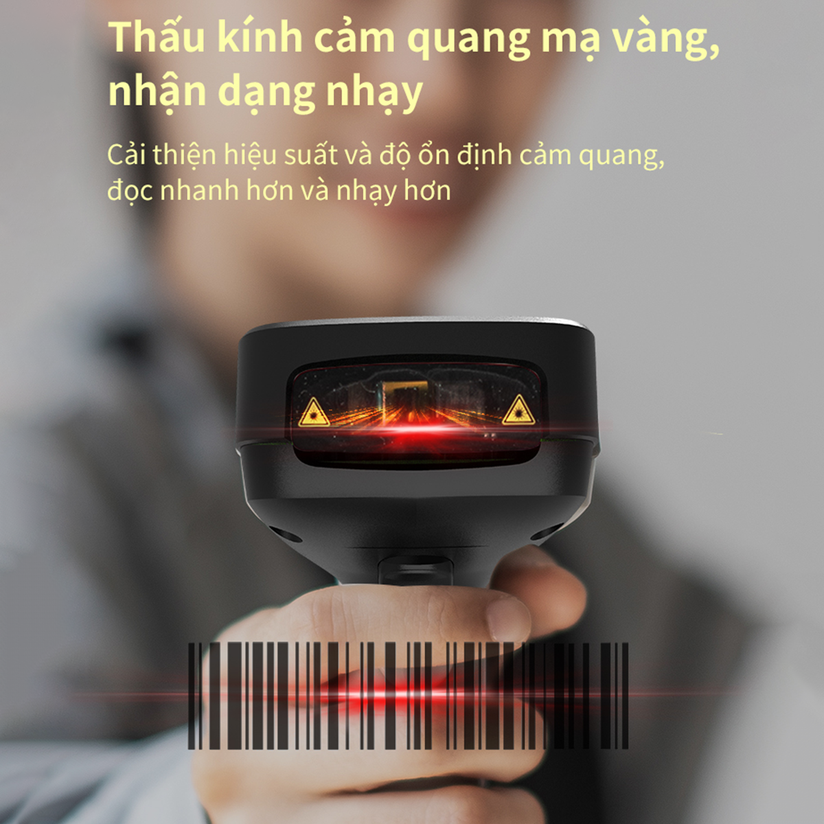 Máy quét mã vạch Bluetooth chính hãng Deli E14953W / E14953