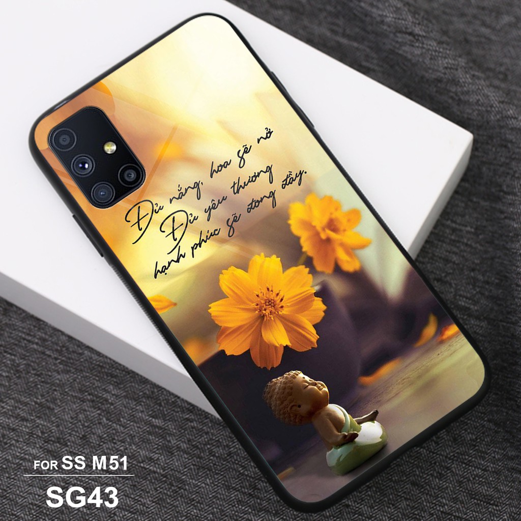 ỐP lưng kính 3D SAMSUNG M51, ỐP điện thoại thế hệ mới siêu sang