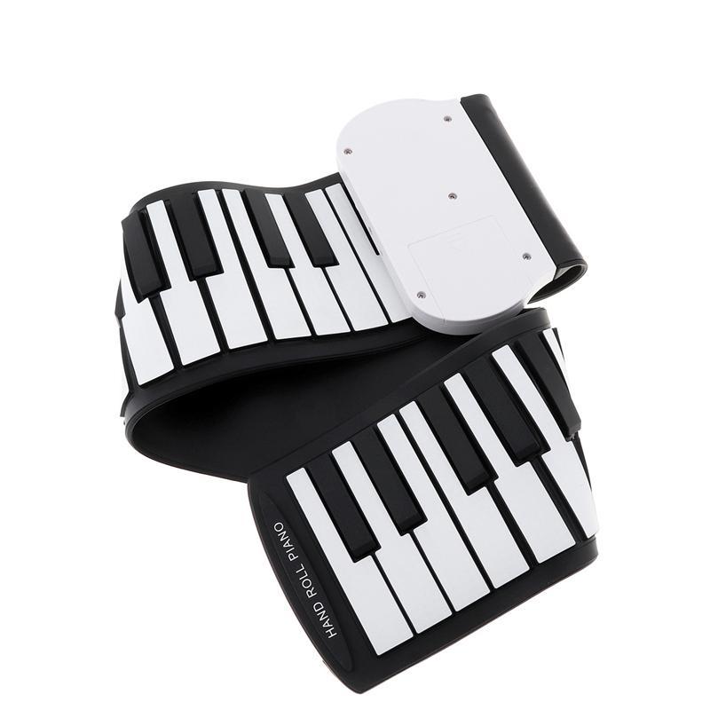 37 Keys Silicon Flexible Hand Roll Up Piano Soft Portable Electronic Keyboard Organ Music Gift For Children Student