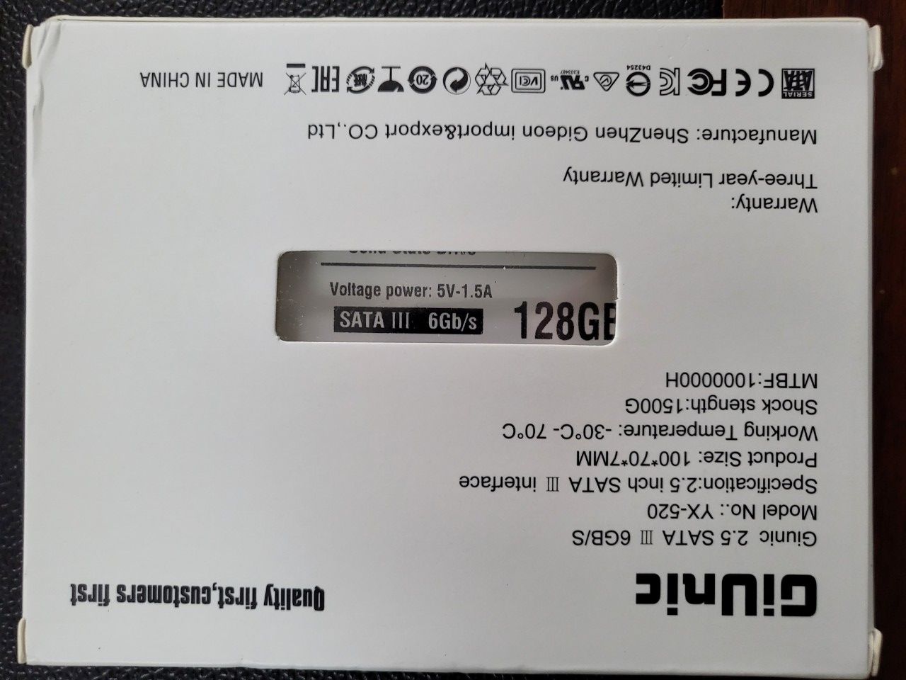 Ổ cứng ssd givnic 120g
