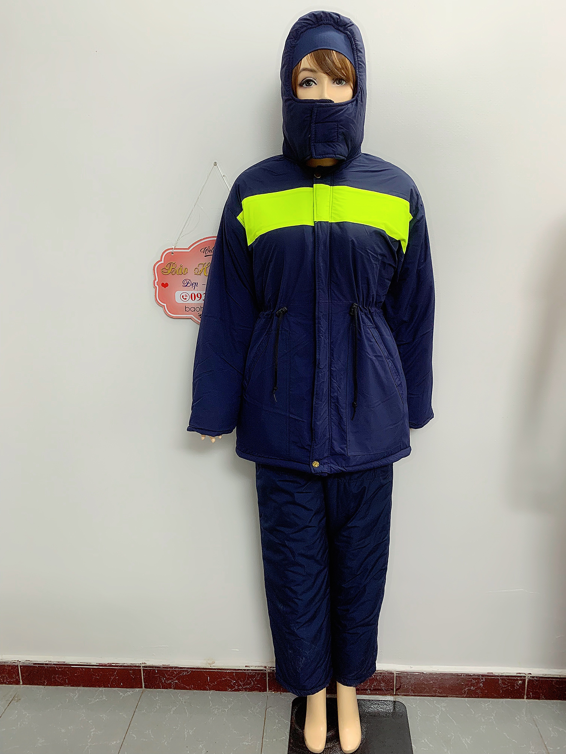 Áo khoác kho lạnh âm 25 có Phản quang