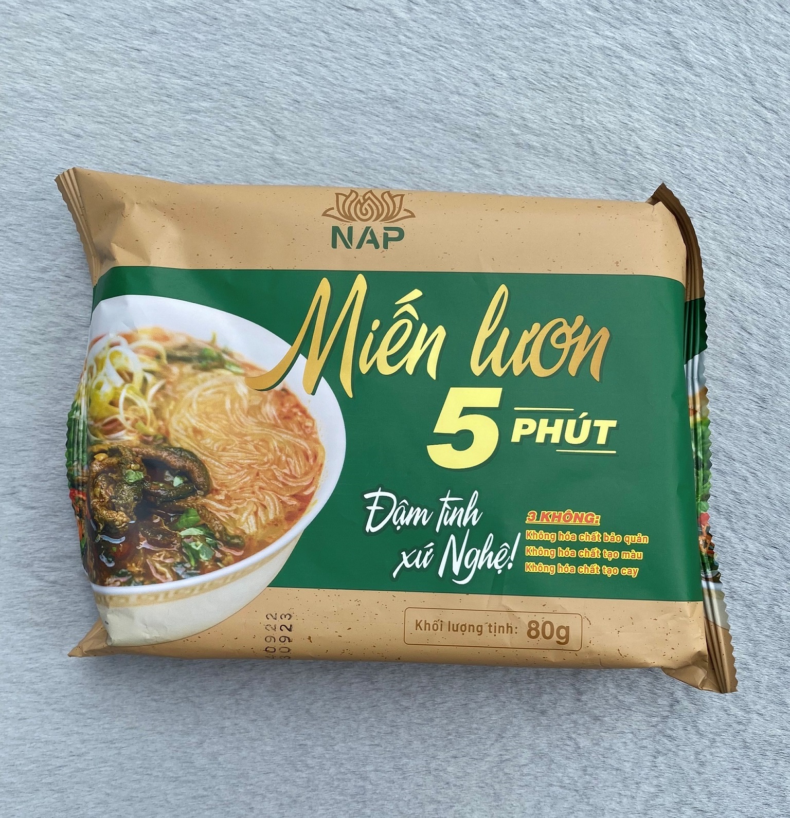 Miến lươn 5 phút (gói không có thịt lươn), set 5