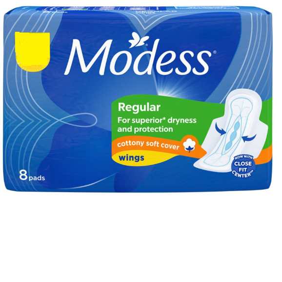 [Combo 6 gói] Băng vệ sinh Modess có cánh 8 miếng/gói