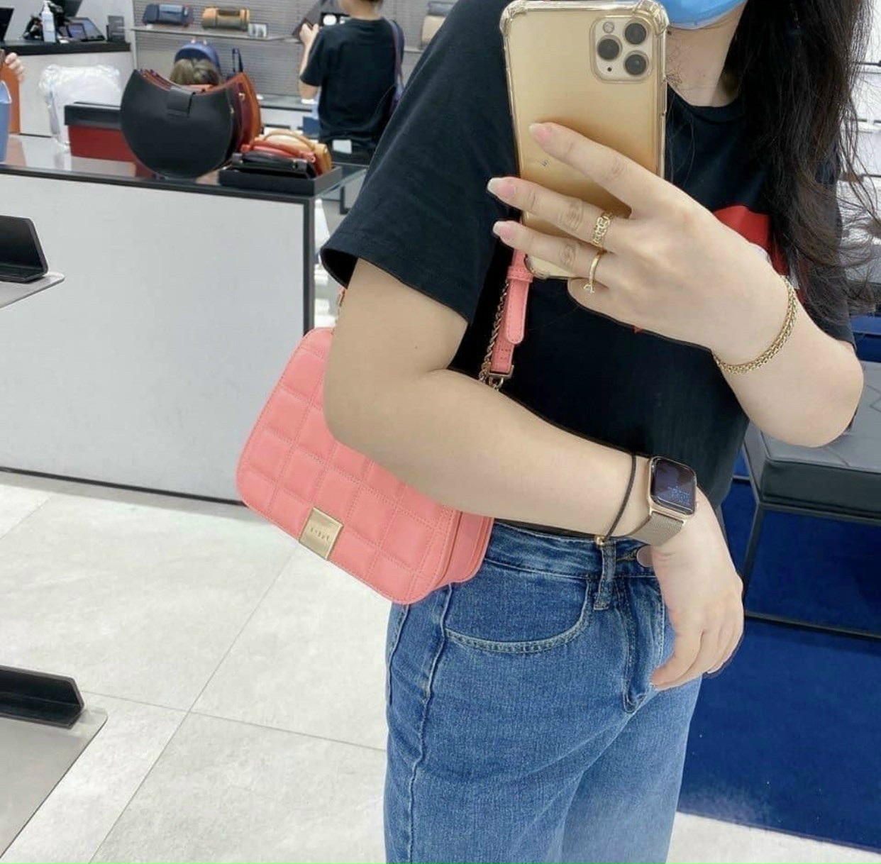 túi kẹp nách nữ tote size lớn Size :39Cm*13cm*30cm