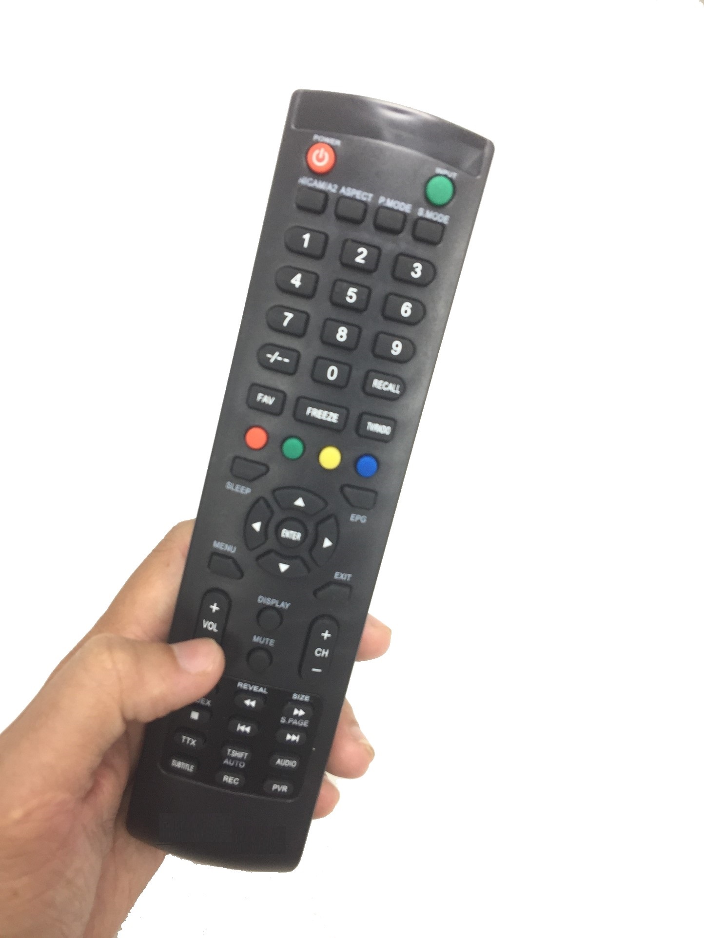 Remote điều khiển tivi ASANZO LCD đen dài
