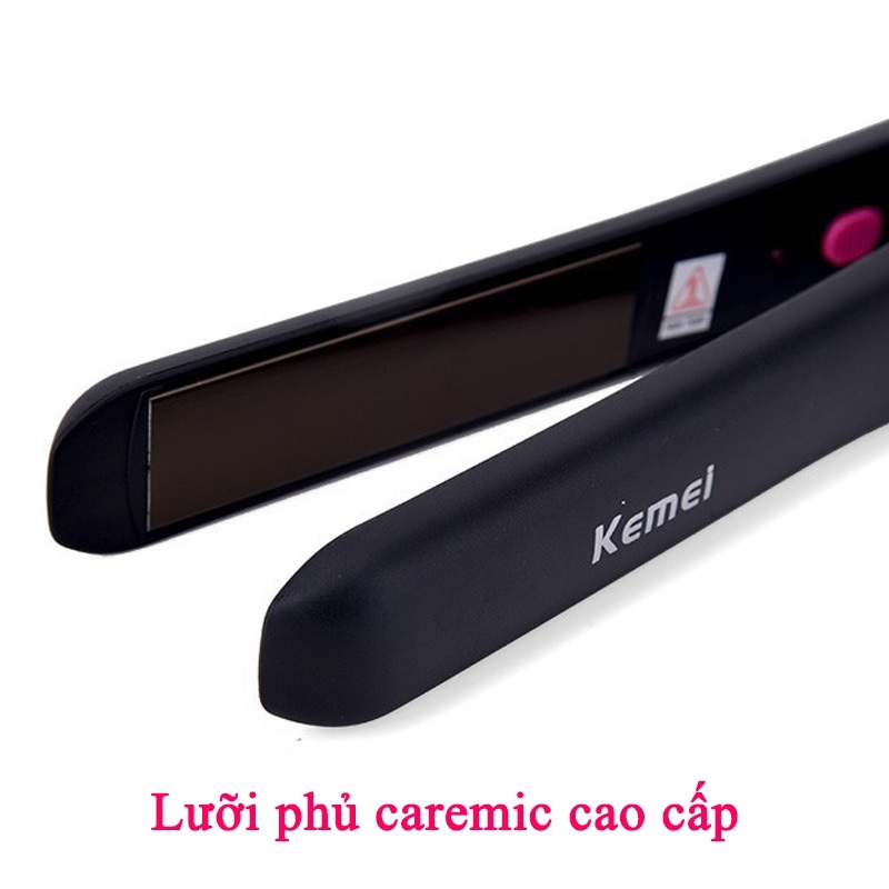 Máy kẹp tóc Kemei Km-328, máy duỗi tóc mini, máy làm tóc đa năng, máy uốn tóc, máy ép tóc máy duỗi thẳng tóc, dụng cụ tạo kiểu tóc, máy là tóc bản to , máy bấm làm phồng chân tóc kemei 328