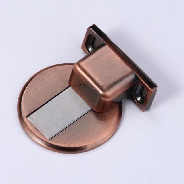 Chặn cửa thông minh inox chống va đập màu đồng