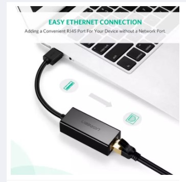 BỘ CHUYỂN ĐỔI USB 2.0 RA LAN UGREEN 20254