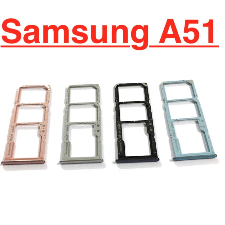 Khay sim samsung a51 khay thẻ nhớ linh kiện thay thế