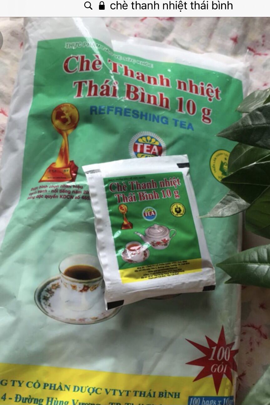 Chè thanh nhiệt thái bình 10g. Bịch 100 gói .