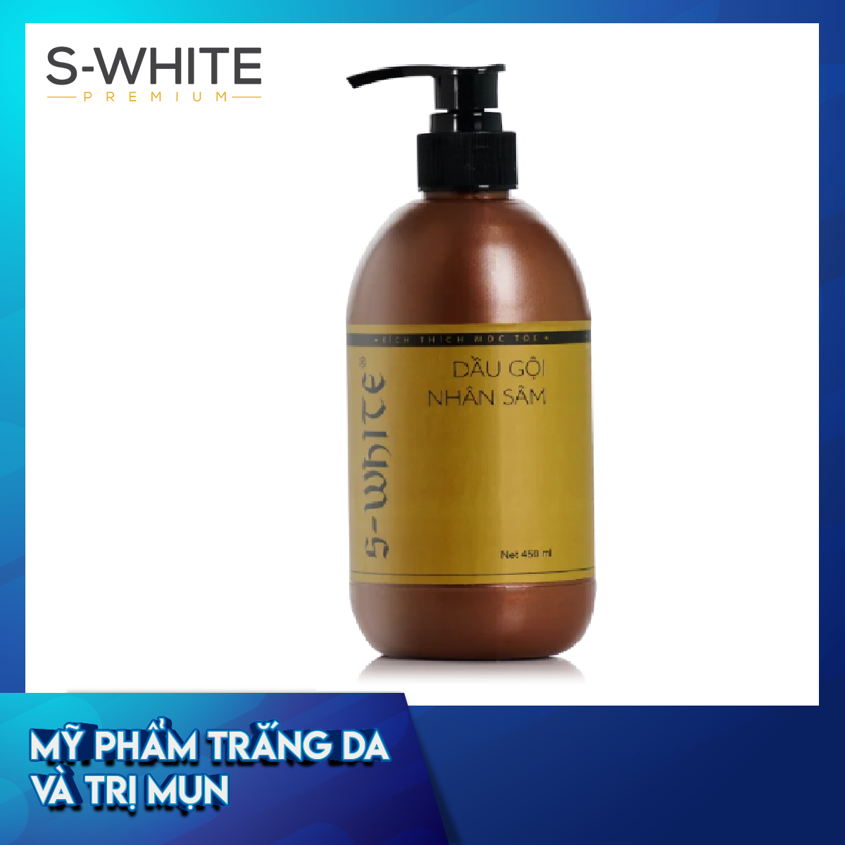 Dầu Gội Nhân Sâm Đào S - White 450Ml