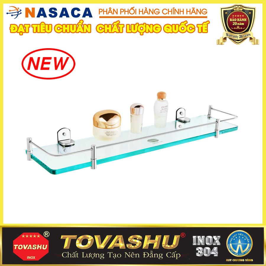 Kệ kiếng cường lực (inox 304) TOVASHU 304-K18