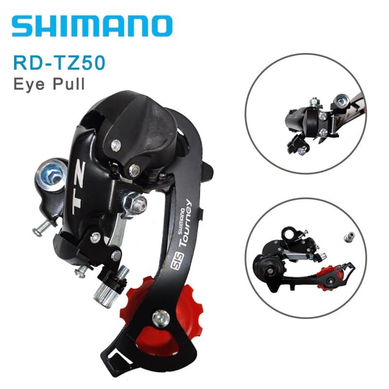 Củ đề, Cùi đề Xe đạp Shimano Tourney RD-TZ50 (bắt ốc và móc trục) - Loại đẹp