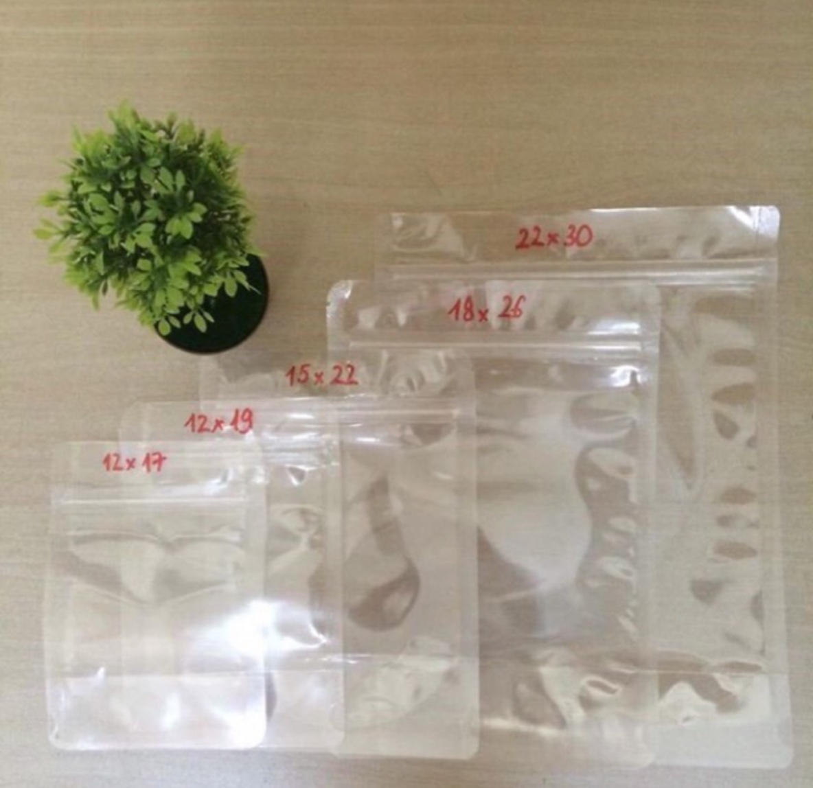 [HCM]1kg túi zip đáy đứng 2 mặt trong (túi zipper đáy đứng hai mặt trong)