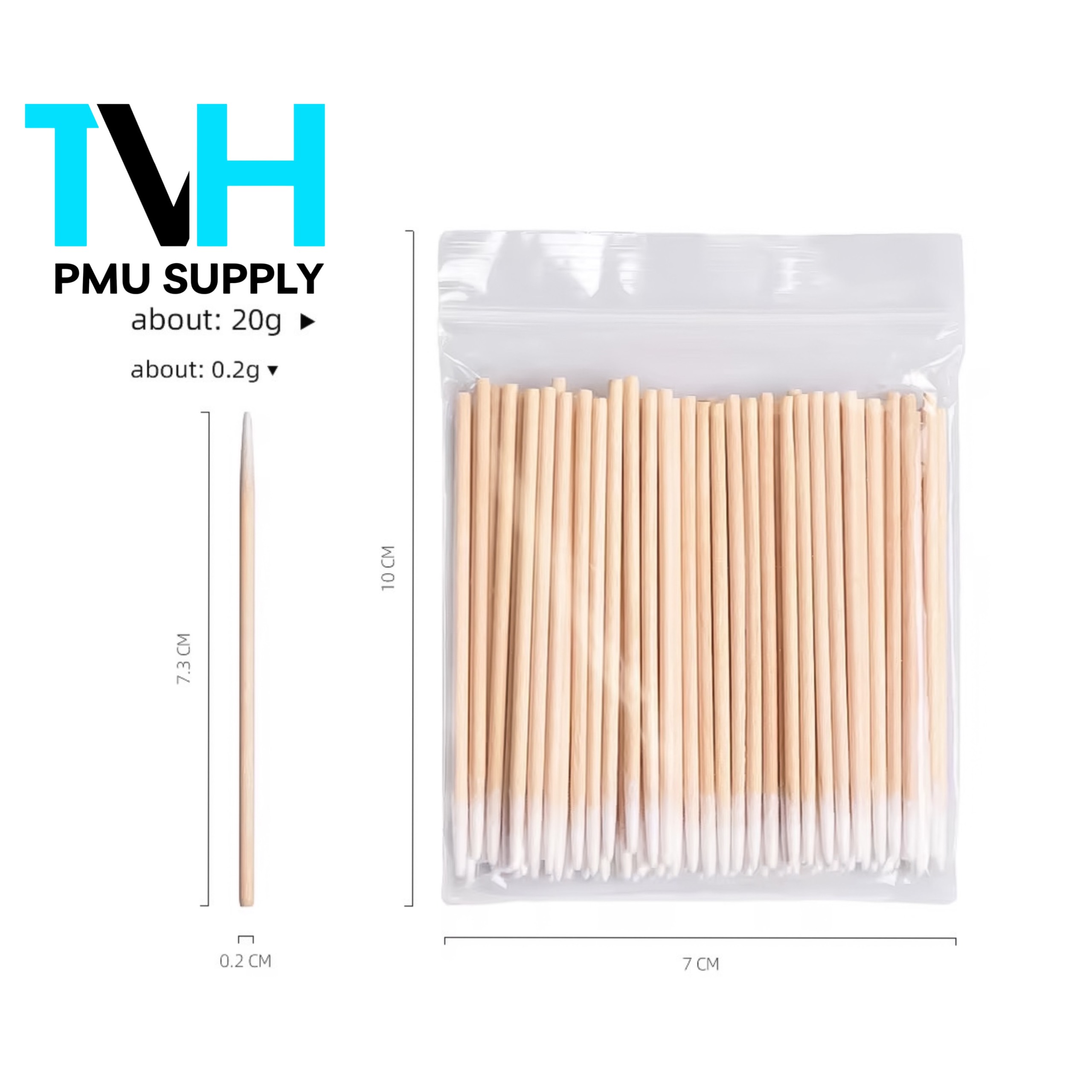 Tăm gỗ sử dụng cho phun xăm thẩm mỹ - dcpx elly đặng