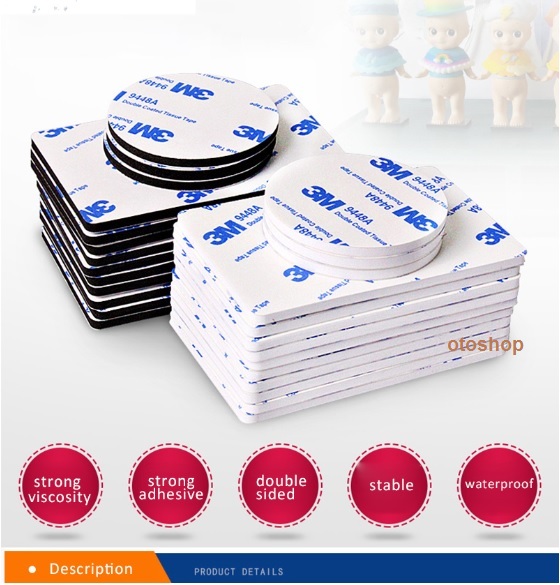 Set of 10 3m 9448A Double-Sided Adhesive Stickers