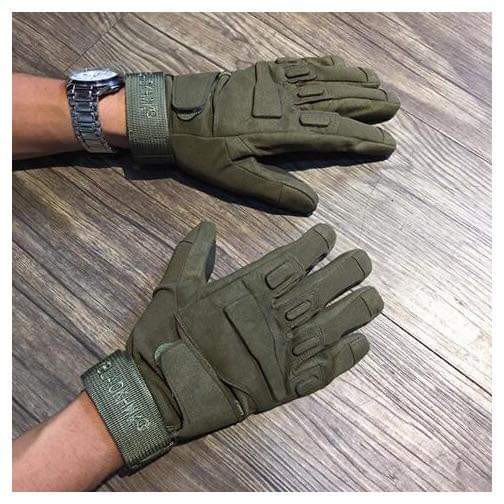 Găng tay dài ngón nam đi xe máy, Bao tay full ngón Blackhawk đi phượt