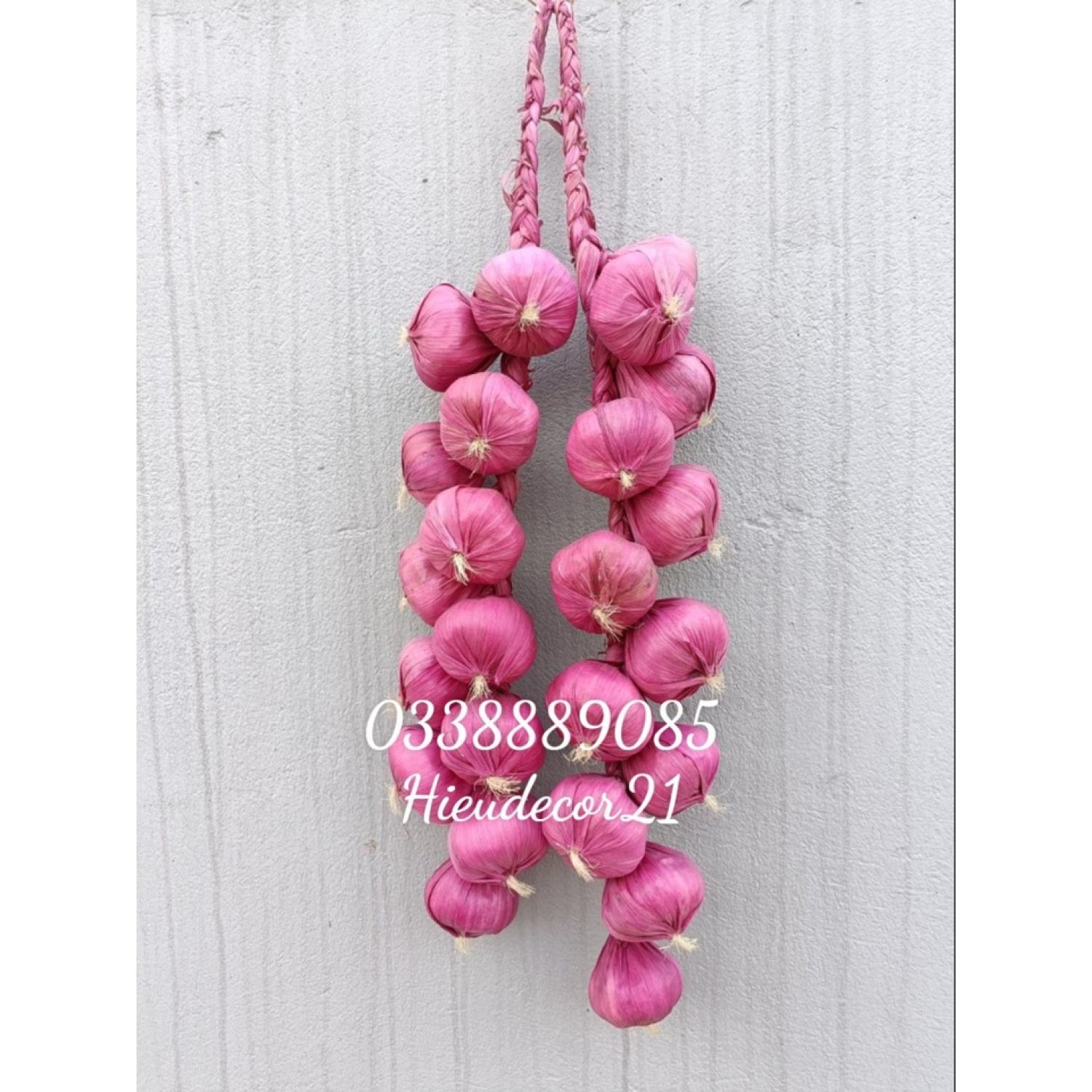 Dây hành tỏi ớt, lạc trang trí (củ quả giả)