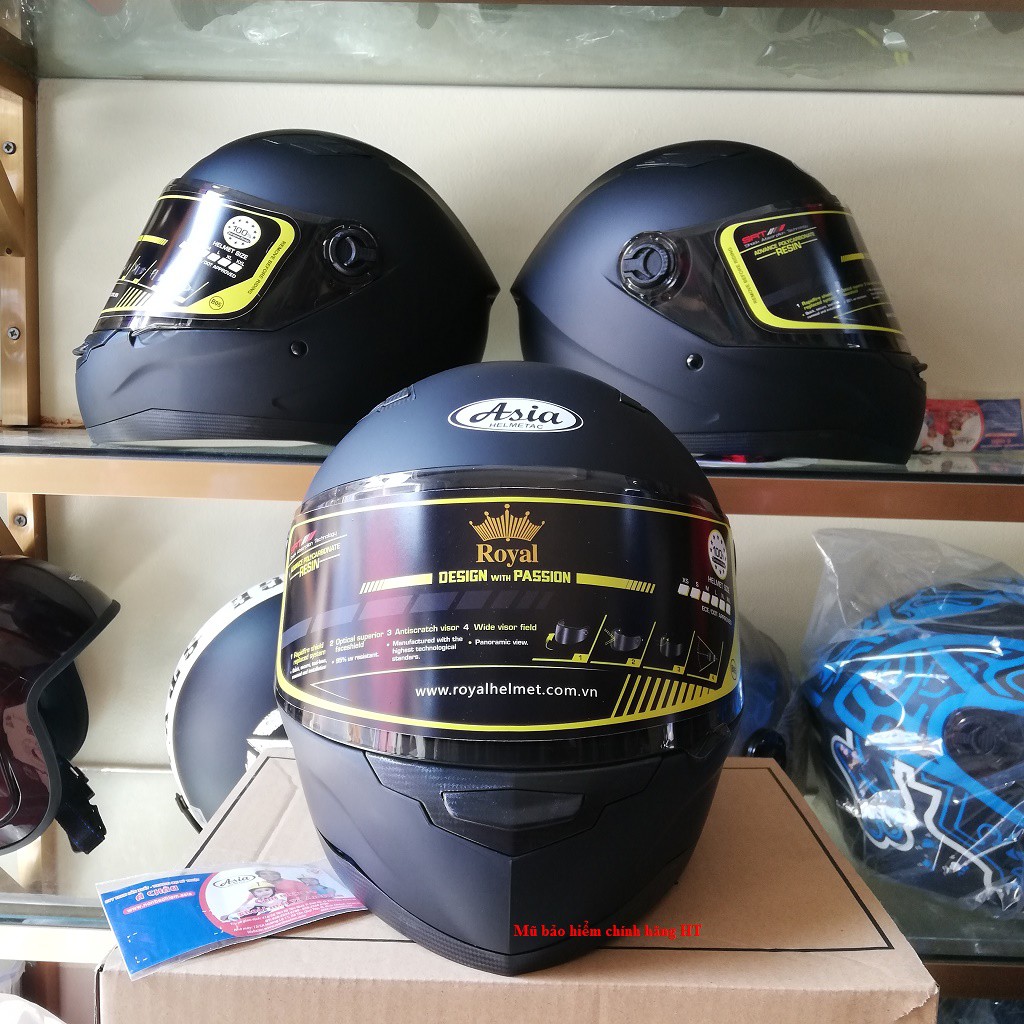 Mũ bảo hiểm Fullface Asia MT136 Đen