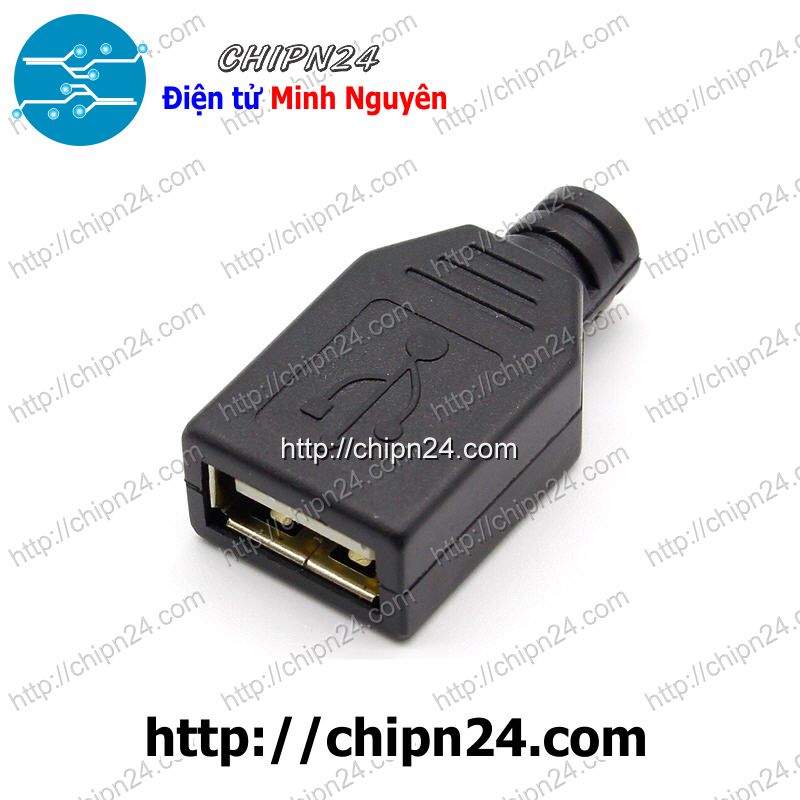 Đầu+vỏ nhựa usb a cái