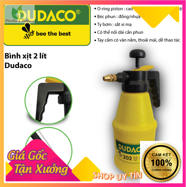 Bình Xịt Phun Sương Tưới Nước, Tưới Cây Dudaco 202 2L Chính Hãng Hàng Việt