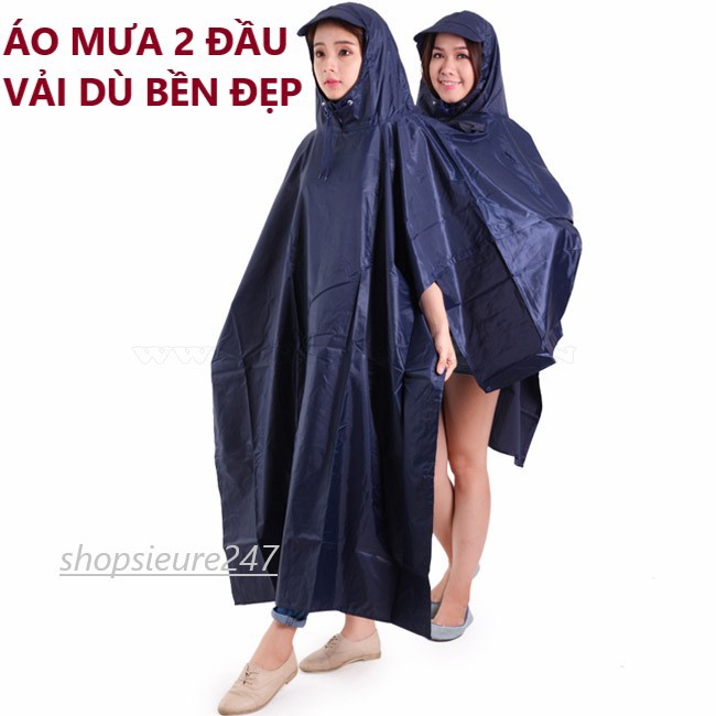 Áo mưa 2 đầu vải dù bền