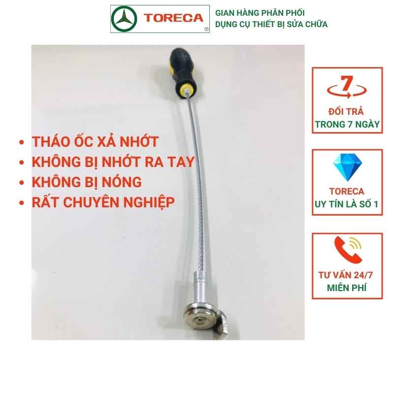 Cây tháo ốc dầu các te có nam châm xoáy ốc dầu máy TORECA