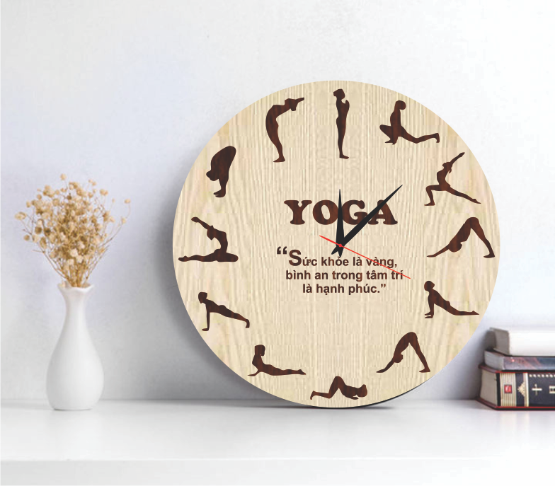 Đồng Hồ Yoga Treo Tường Độc Đáo