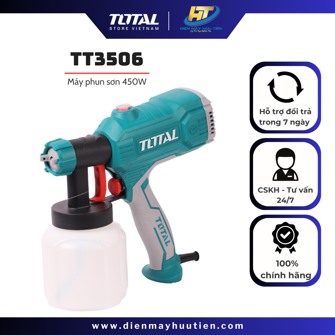 Máy phun sơn dùng điện Total TT3506