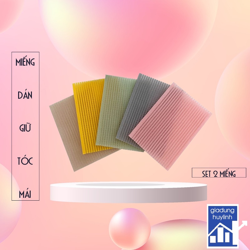 Combo 2 miếng dán giữ tóc hỗ trợ trang điểm, phụ kiện tóc, đồ dùng làm đẹp, làm đẹp, (MDT02), Huy Linh