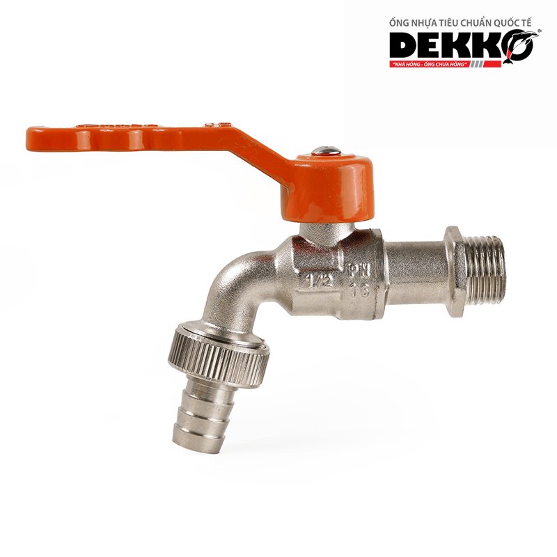 Vòi gạt đồng mạ Niken Dekko phi 15
