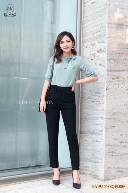 QUẦN BAGGY ĐAI VUÔNG BỌC VẢI CÔNG SỞ