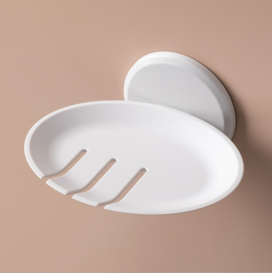 [HCM]Khay đựng xà phòng dán tường có khay chứa nước - Khay đựng xà bông dán tường siêu dính - Khay nhựa thoát nước - Không cần khoan tường