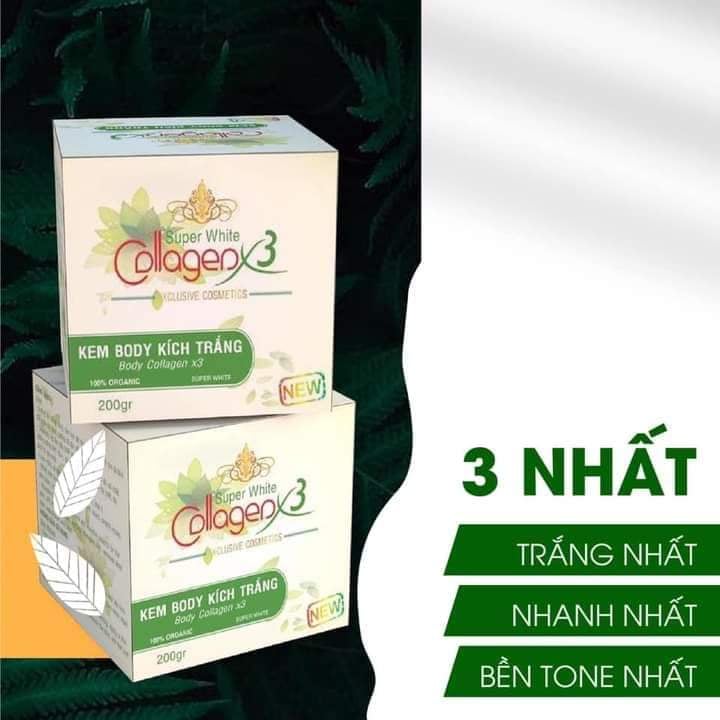Combo 4 kem BoDy Collagen X3