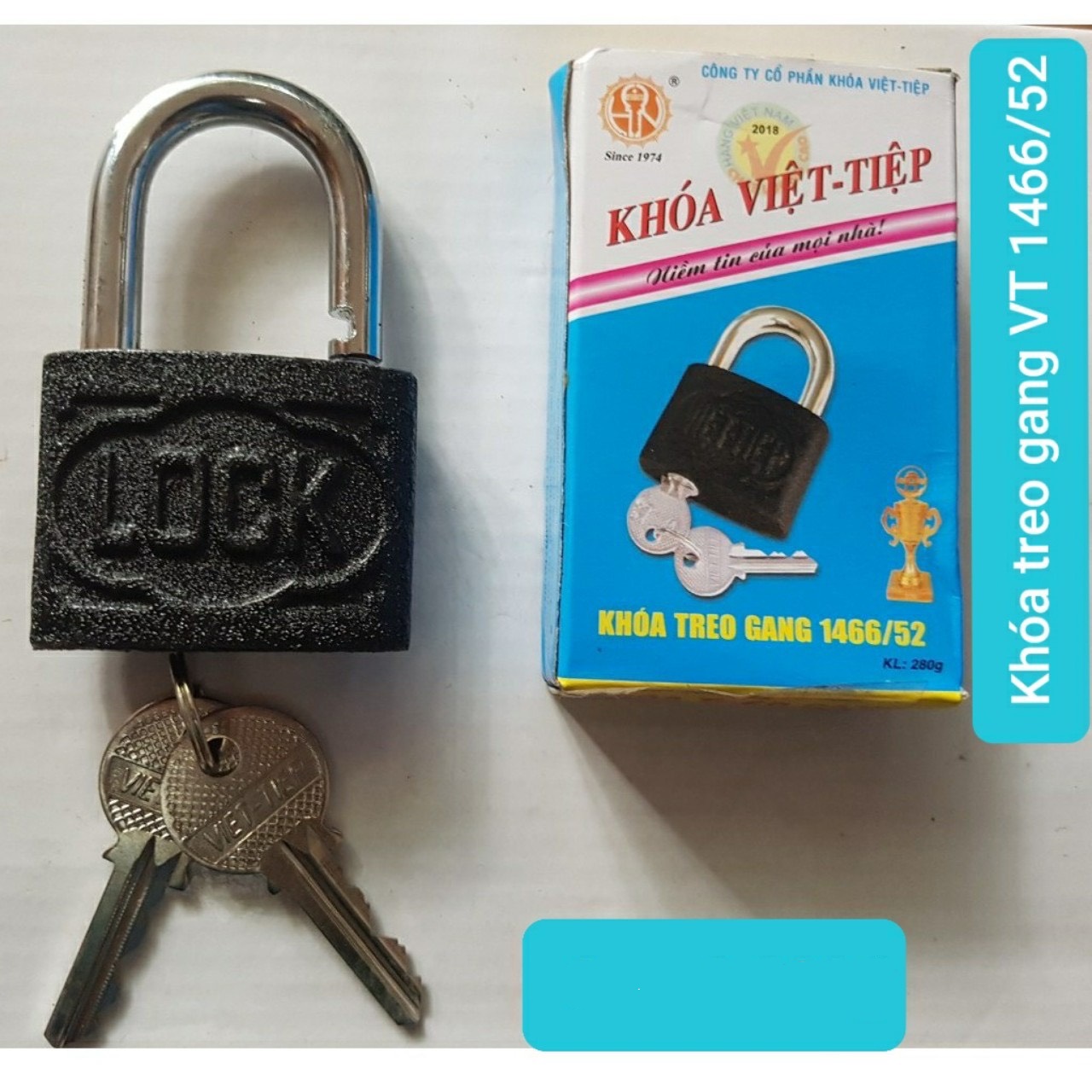 Ổ Khóa Treo Đồng Bấm Việt Tiệp Ổ Khóa Chống Trộm