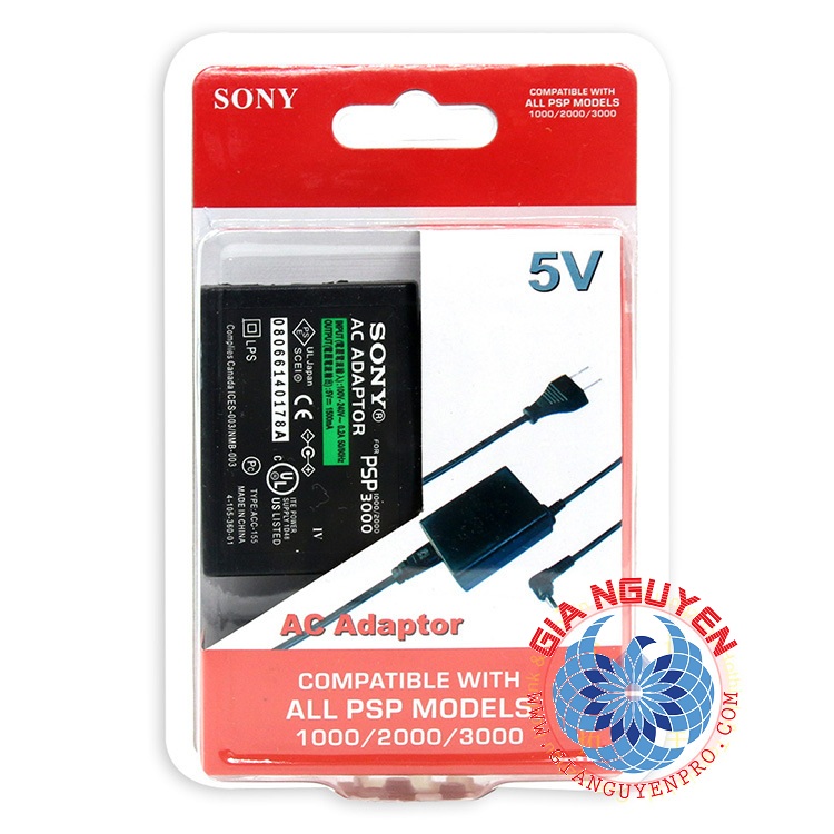 Bộ Adapter Sạc Dùng Cho Máy Game PSP 1000/2000/3000