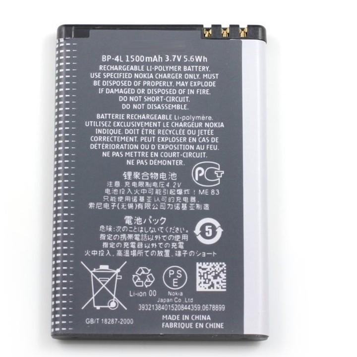 BÁO GIÁ PIN ĐIỆN THOẠI E71 | Shopee Lazada Sendo Tiki mới nhất 16 Pin Nokia BP - 4L.Dung Lượng 1500 mAh_ Cho Nokia E71, E72, E90, 6760, E52, E6, E61i, E63, N810, N97, 6650