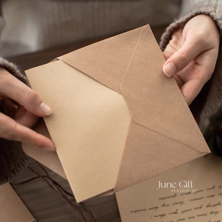 Giấy kraft viết thư phong cách vintage