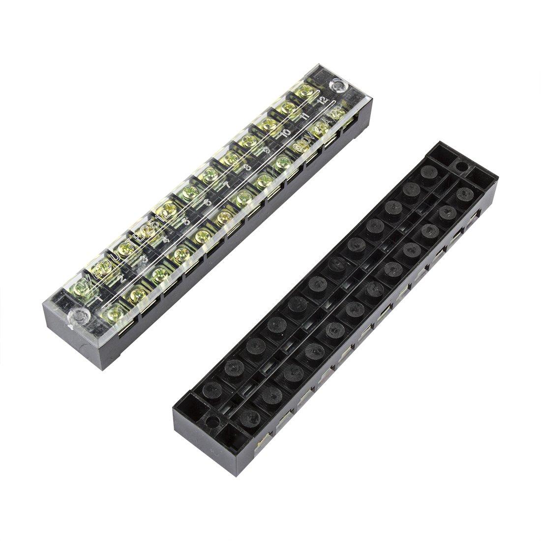 Cầu Đấu 25A 12P - Cầu Đấu Khối TB-2512 - Cầu Đấu Điện 12Chân 25A - Cầu Domino Loại TB 25A 12P - Domino 12 Mắt 25A