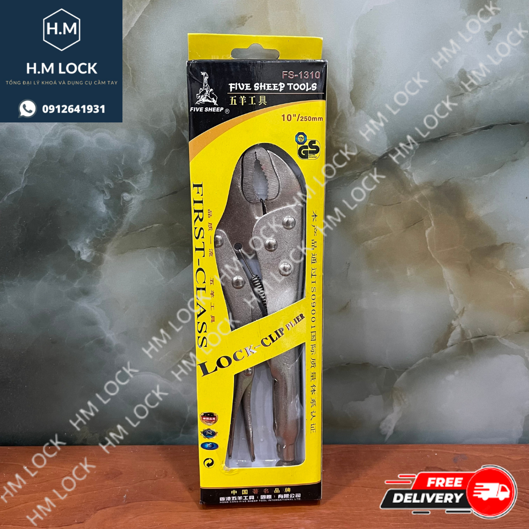 [2021] KÌM BẤM CHẾT FIVESHEEP 10 INCH / 250MM - THÉP CR-V SIÊU CỨNG KHÔNG GỈ CAO CẤP - HM LOCK