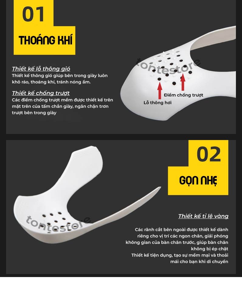 Bộ bảo vệ mũi giày TONTE SNEAKER SHIELD