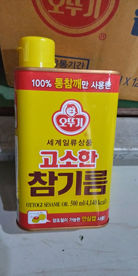 Dầu Mè Nguyên Chất Ottogi 500Ml - 고소한 참기름