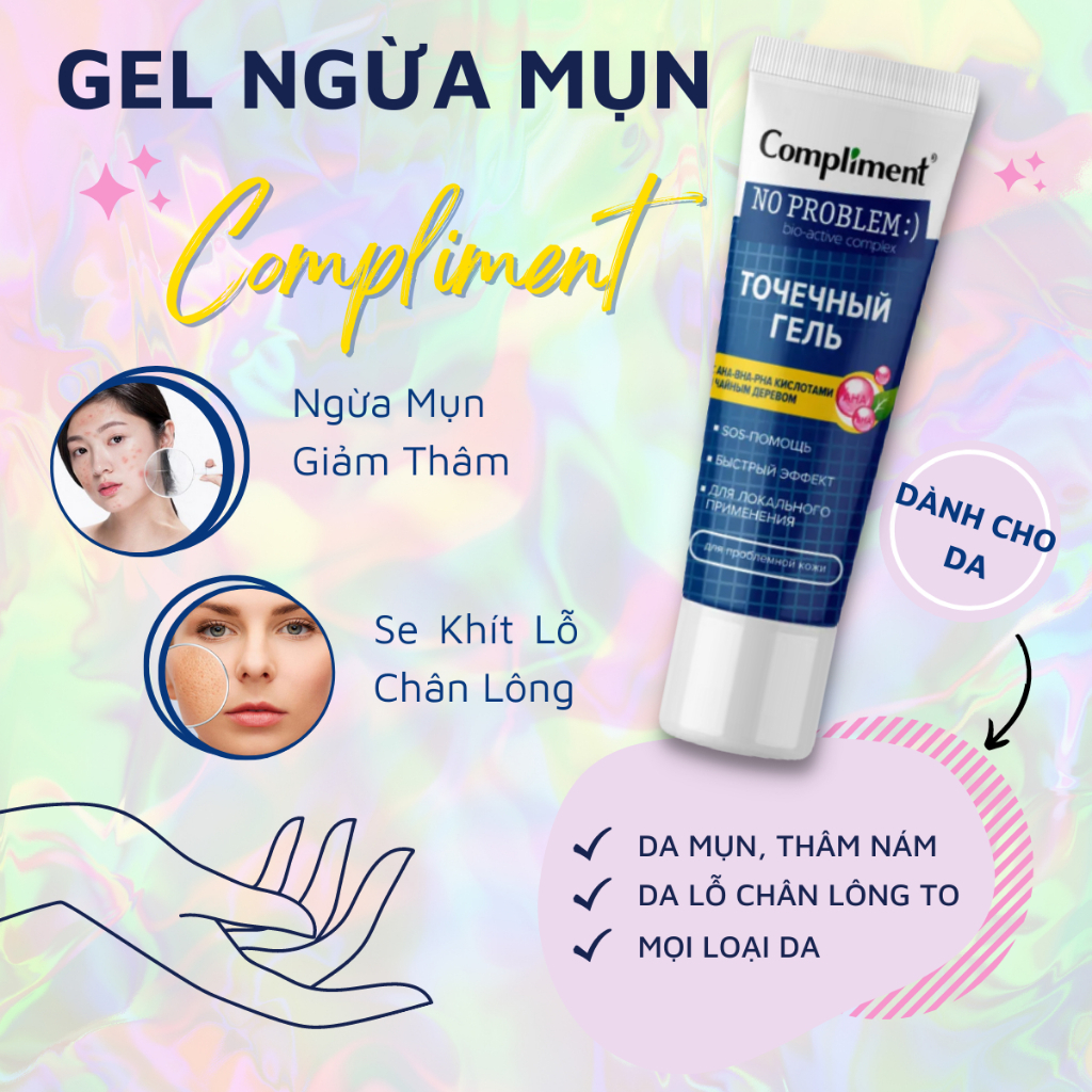 Gel Mụn Khẩn Cấp SOS Compliment No Problem 25ml