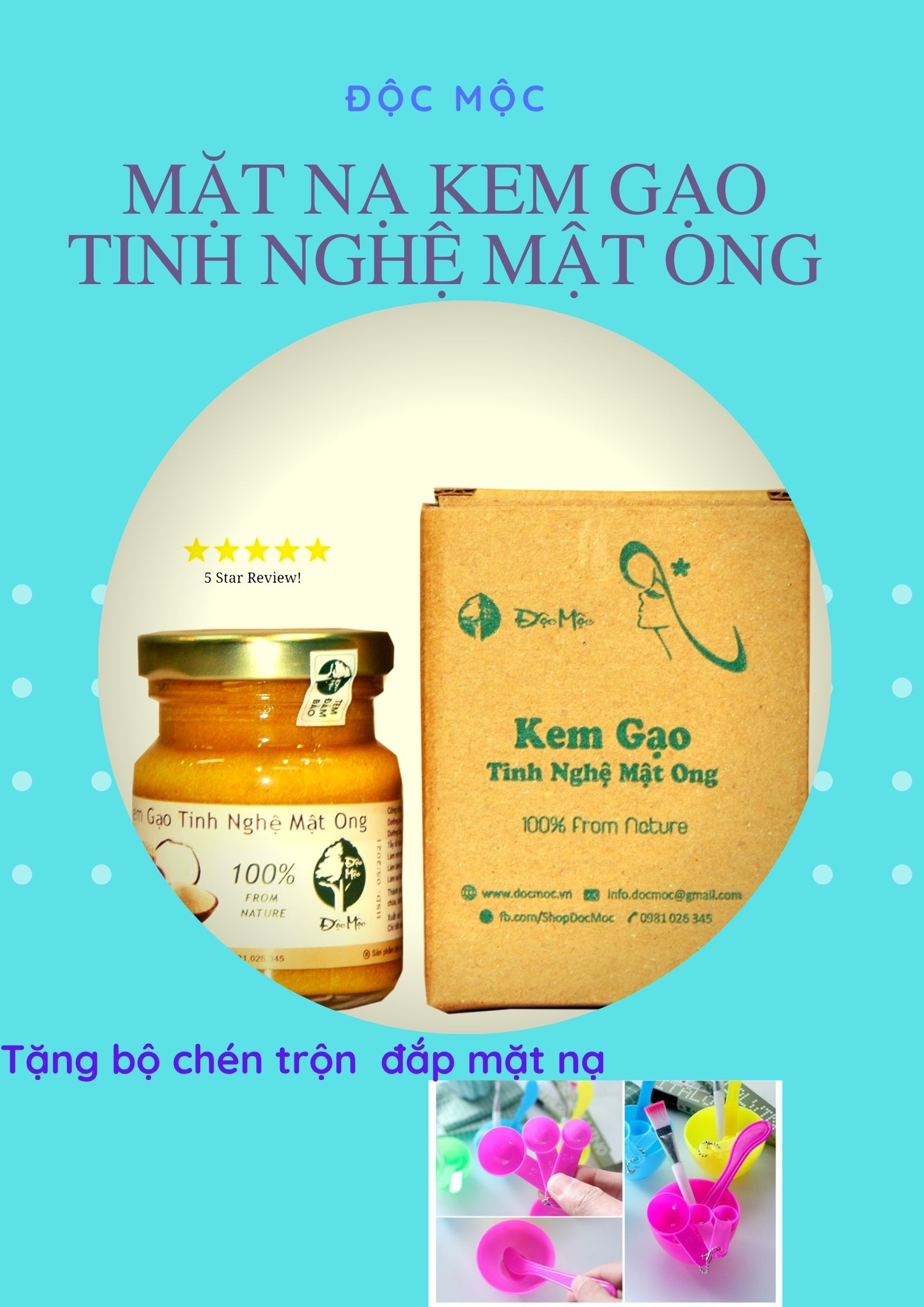 Chén trộn mặt nạ
