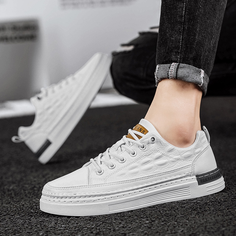 [ FREESHIP ] Giày Sneaker Nam, Giày Nam Da Cá Sấu - Fullbox