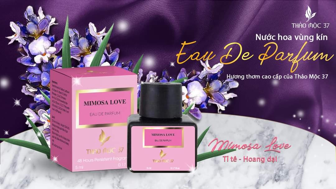 2 Lọ Nước Hoa Vùng Kín Thảo Mộc 37 ( lọ màu đen + lọ màu hồng)